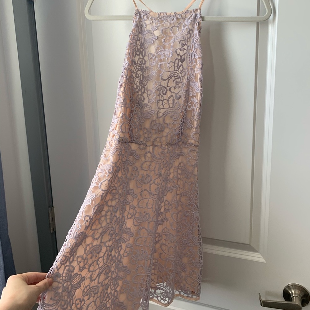 Kendall and Kylie Lavender Lace Mini Dress